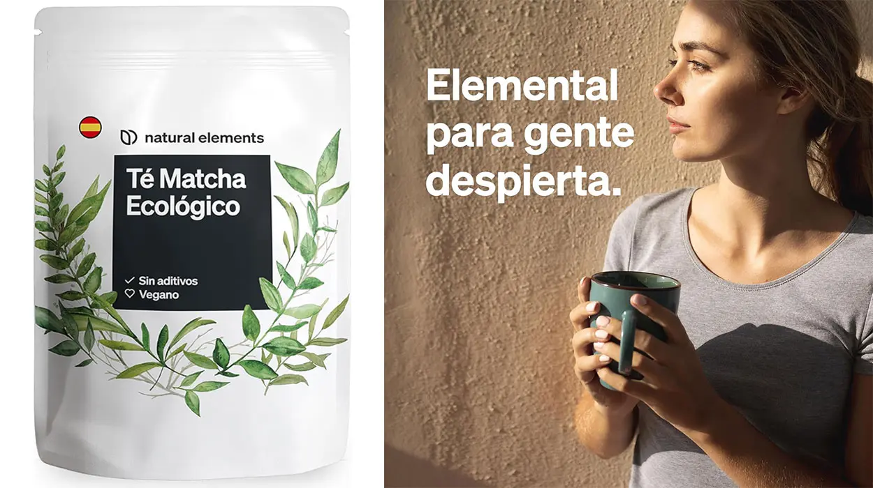 Chollo Té matcha premium Natural Elements de 100 g 
