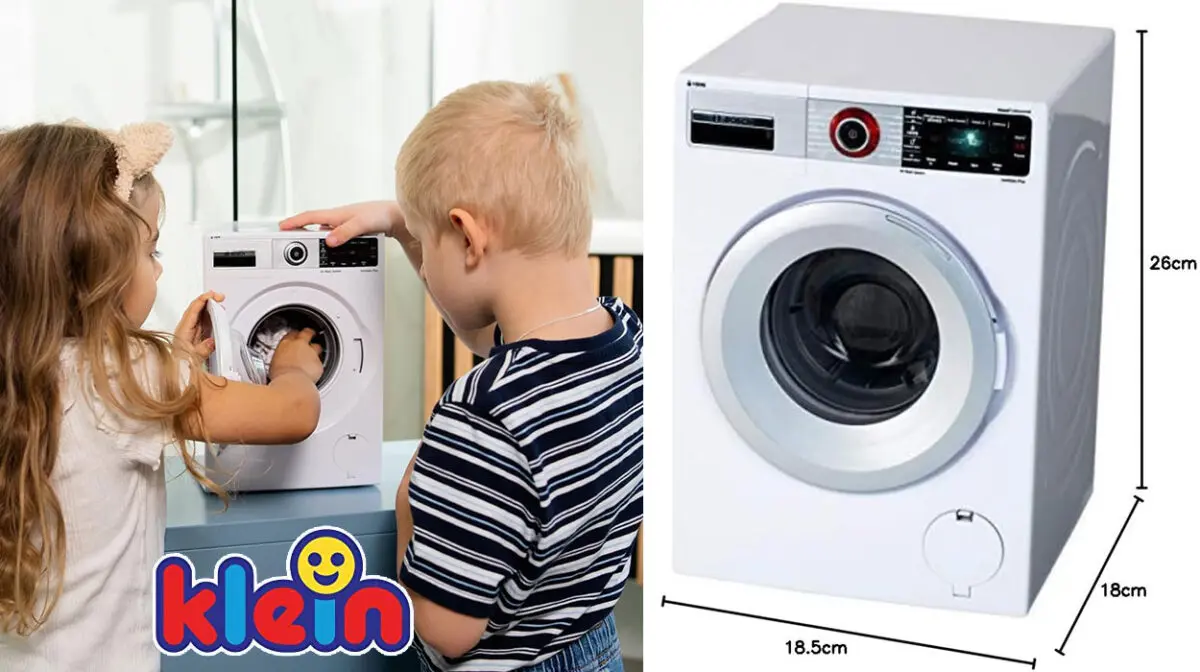 Tus hijos se lo pasarán pipa con esta lavadora de juguete Bosch que funciona de verdad