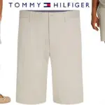 Chollo Pantalones cortos chinos Tommy Hilfiger Mercer 1985 beige para hombre
