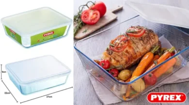 Chollo Tupper de vidrio Pyrex con tapa de 4 litro