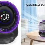 Chollo Ventilador de mesa Palatala USB con pantalla LED y 100 velocidades
