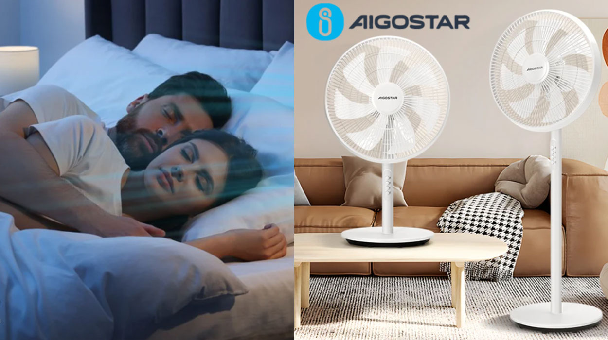 Chollo Ventilador de pie Aigostar de altura ajustable