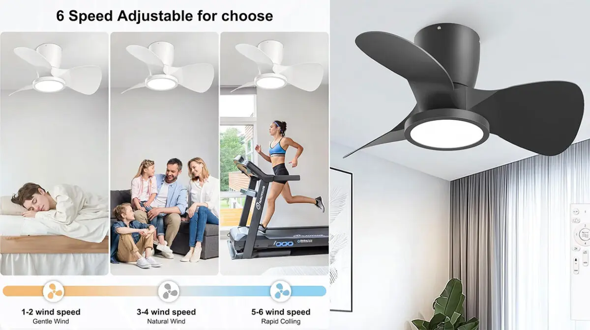 Ventilador de techo con luz Ateroll