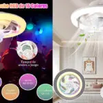 Chollo Ventilador de techo con luz YOOHBERRYS