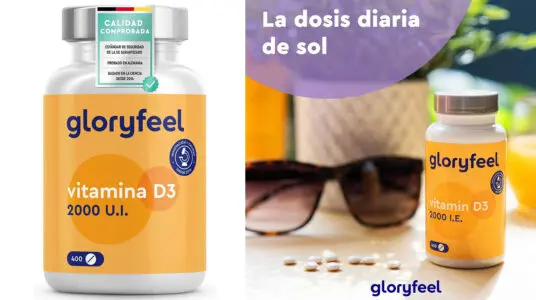 Chollo Vitamina D3 Gloryfeel con 400 tabletas para más de un año