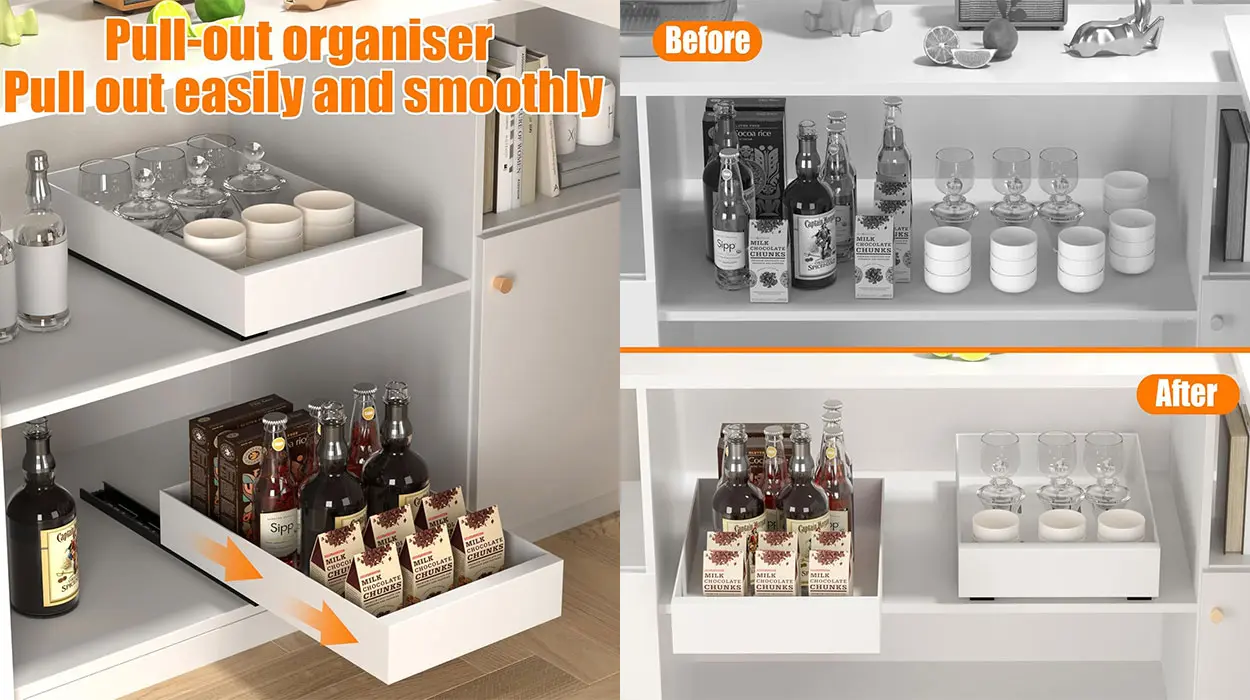 Chollo Cajón telescópico extraíble y deslizante para armario Zanfqvo