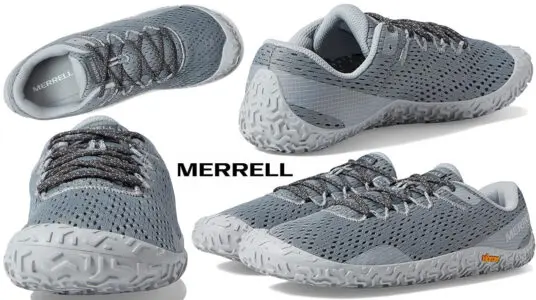 Zapatillas de trail running Merrell Vapor Glove 6 en gris para hombre