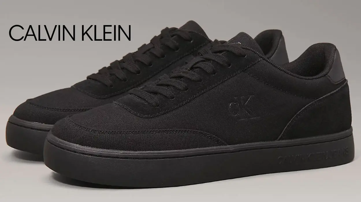 Chollo Zapatillas Calvin Klein Cupsole negras para hombre