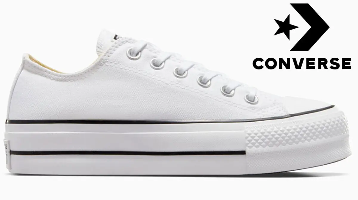 Las Converse blancas con plataforma que todo el mundo busca: hoy a te las llevas al 60% de descuento si te das prisa