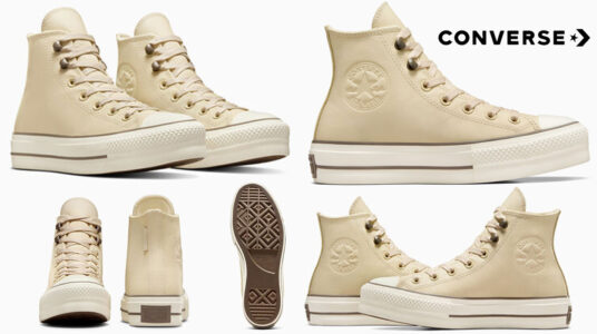 Chollo Zapatillas de cuero Converse Chuck Taylor All Star Lift Platform