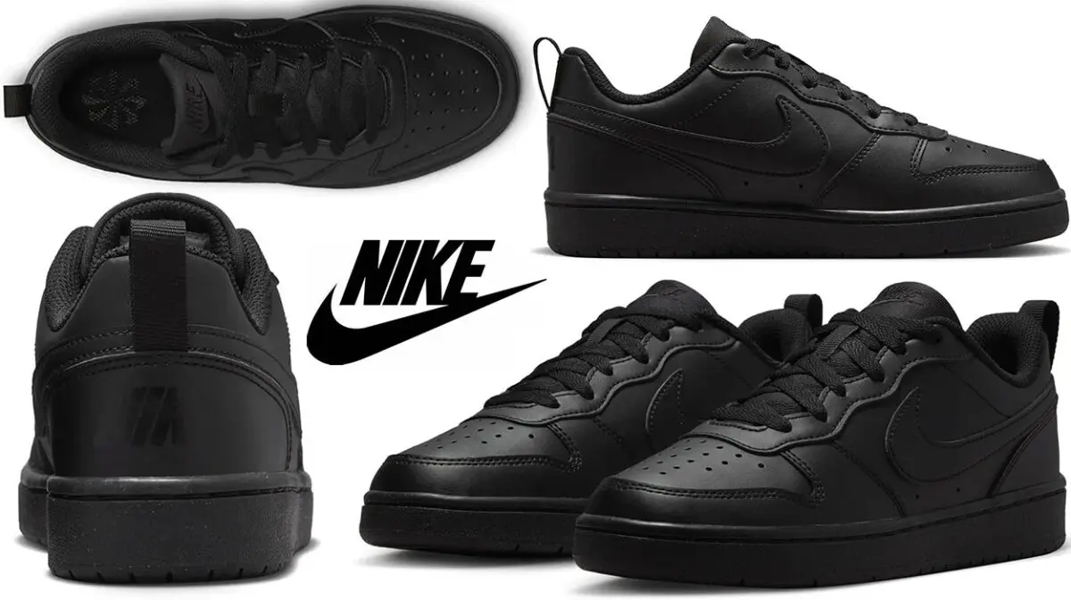 Zapatillas Junior Nike Court Borough Low Recraft negras (hasta la talla 40)