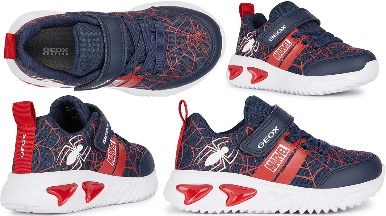 Chollo Zapatillas con luces Geox Assister Marvel para niños