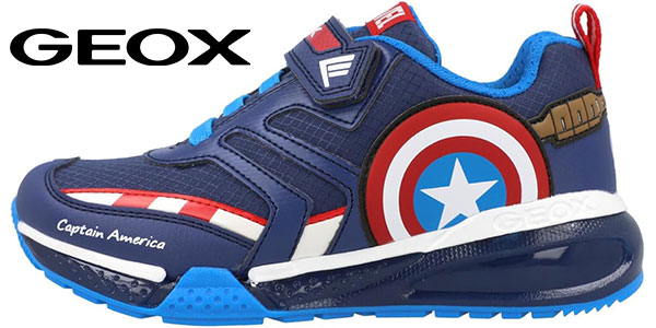 Chollo Zapatillas Geox Bayonyc Capitán América para niños