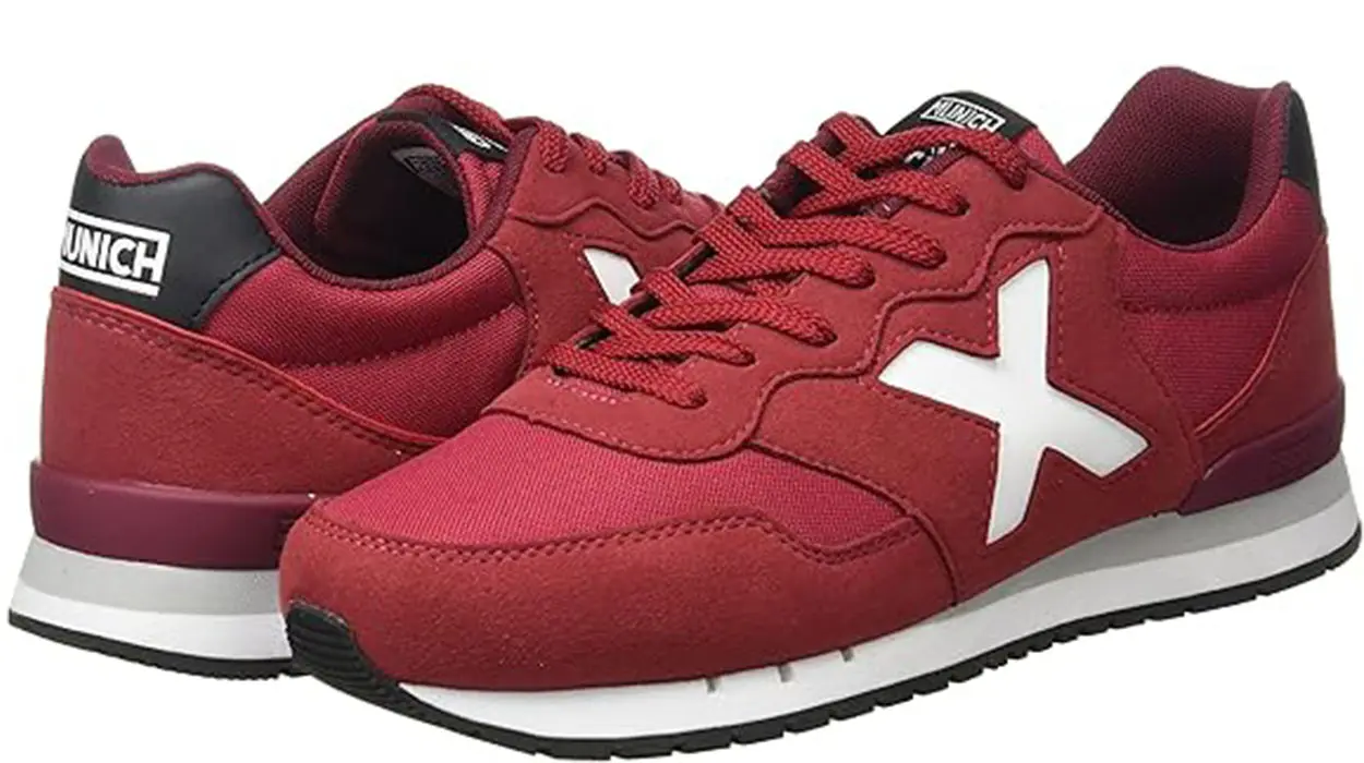Chollo Zapatillas Munich Dash rojas unisex para adulto