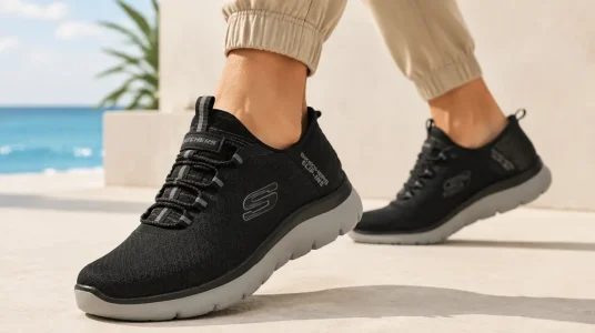 Chollo Zapatillas Skechers Slip-ins: Summits High Range negras para hombre por sólo 47,95€ con envío gratis (-44%)