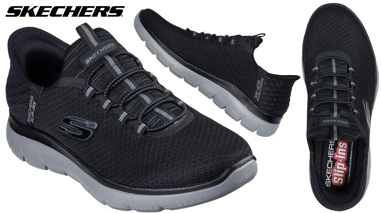 Chollo Zapatillas Skechers Slip-ins Summits High Range negras para hombre 