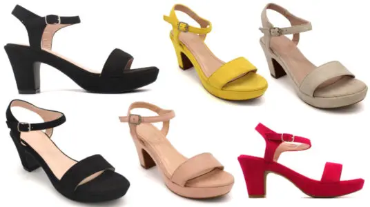 Chollo Sandalias de tacón bajo para mujer