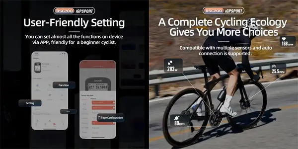 Ciclocomputador iGPSPORT BSC200