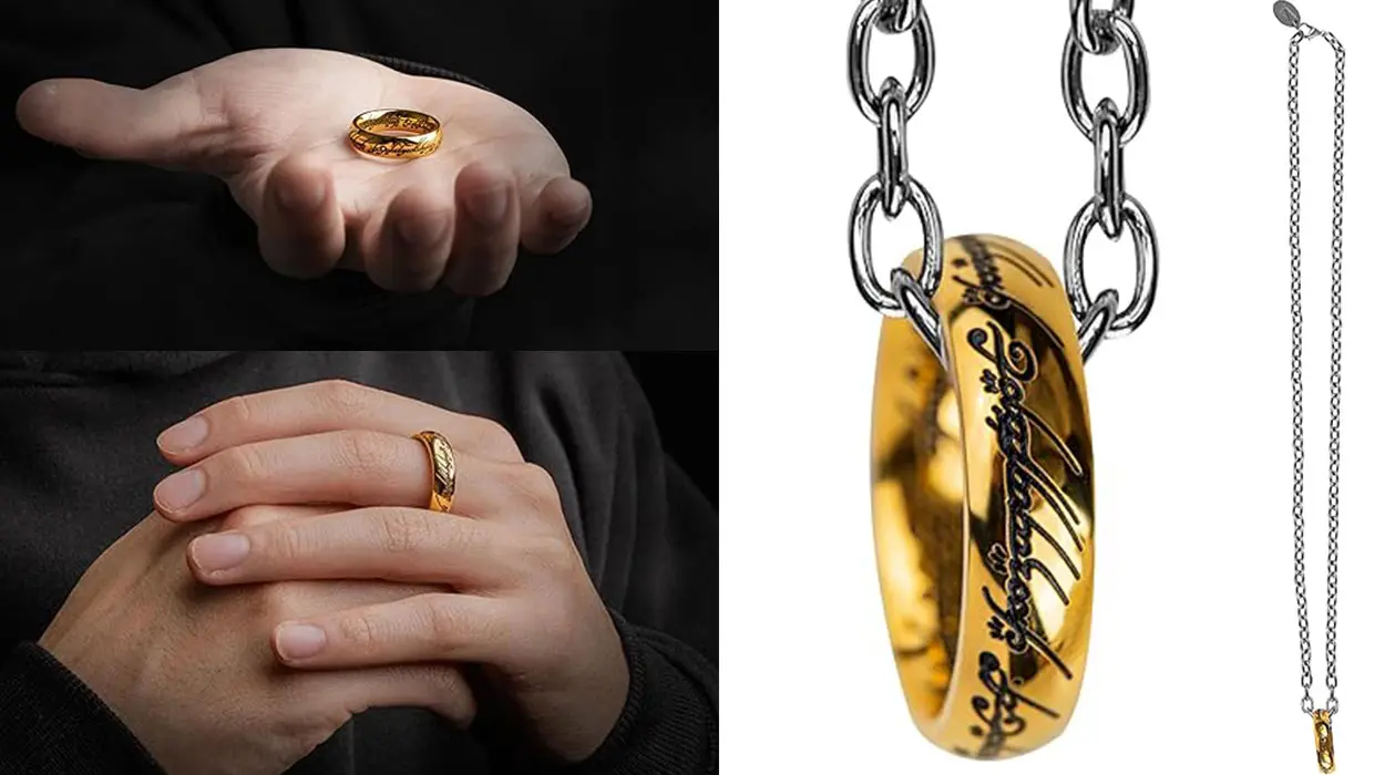 Réplica del collar del Anillo Único de El Señor de los Anillos barata