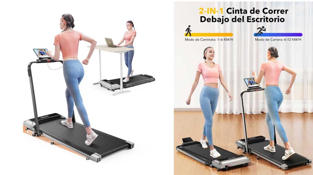 Cinta de correr plegable Toputure con inclinación de 7°