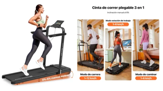 cinta de correr plegable Mobvoi 3 en 1 con inclinación