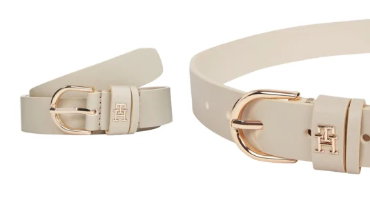 cinturon de piel TOmmy Hilfiger Essential con monograma para mujer