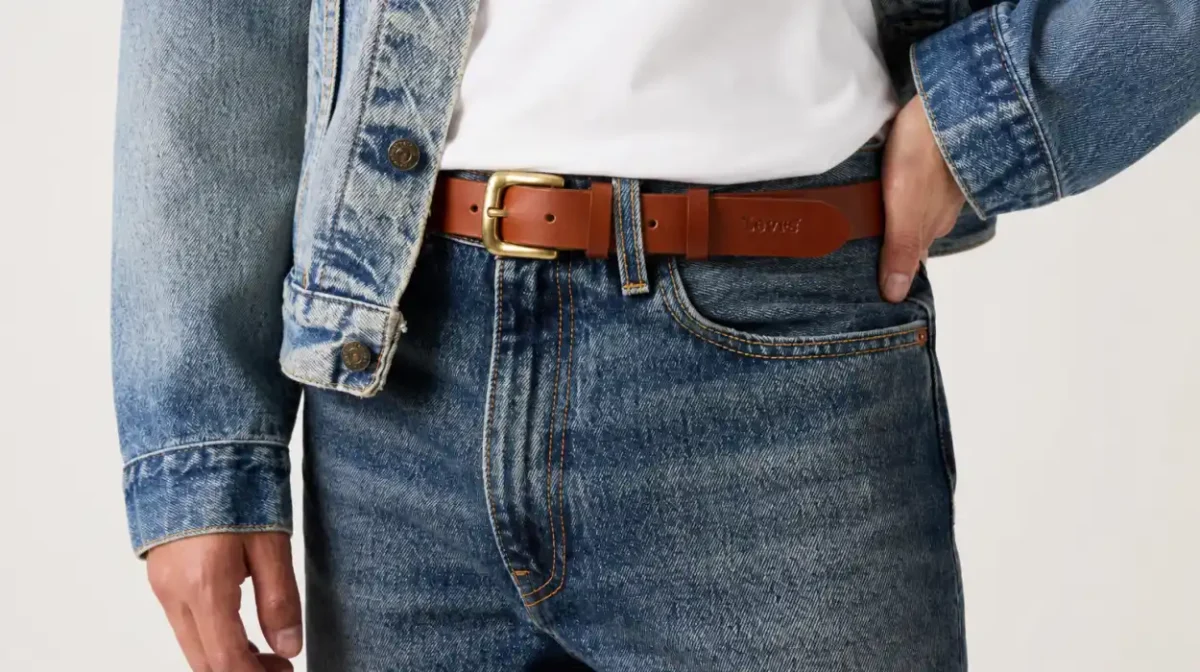Cinturón Levi's Addison para hombre de cuero con hebilla clásica