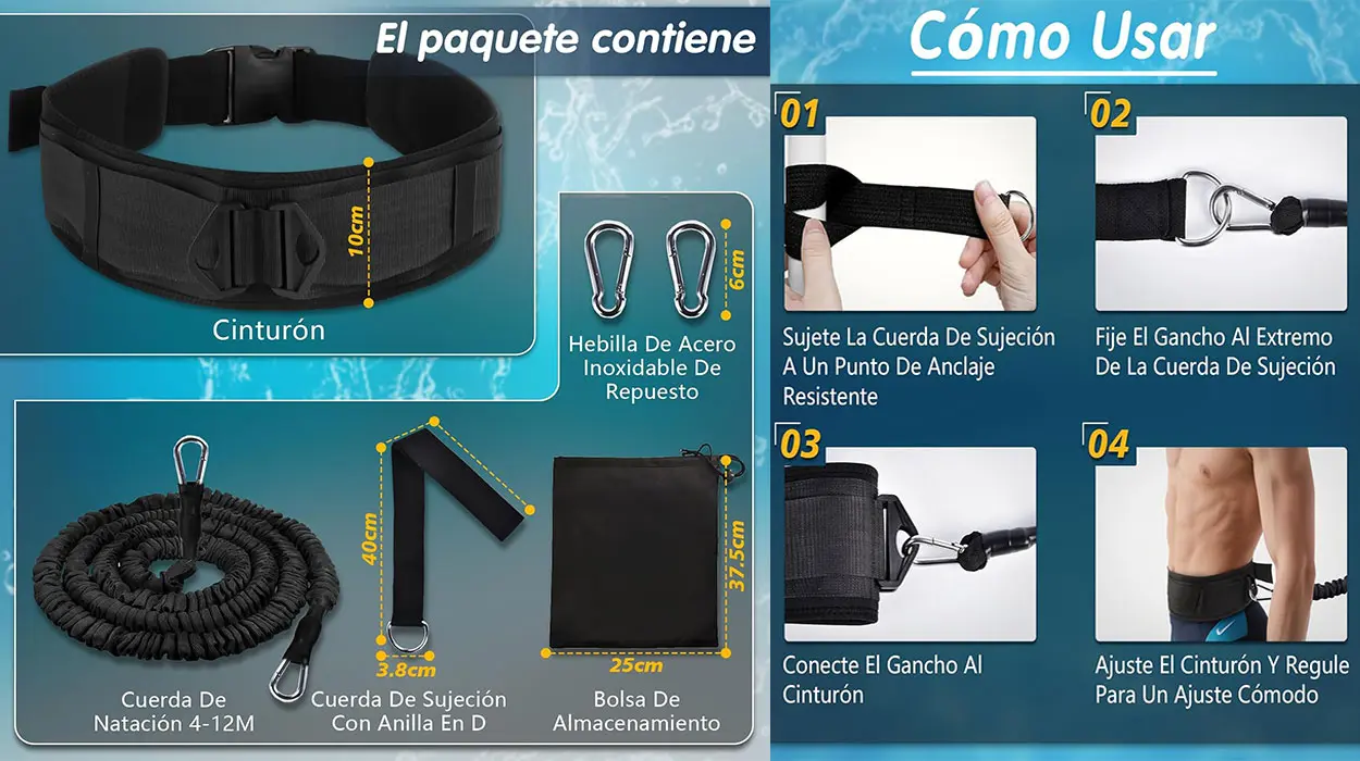 Cinturón de natación ancho Yoohberrys barato