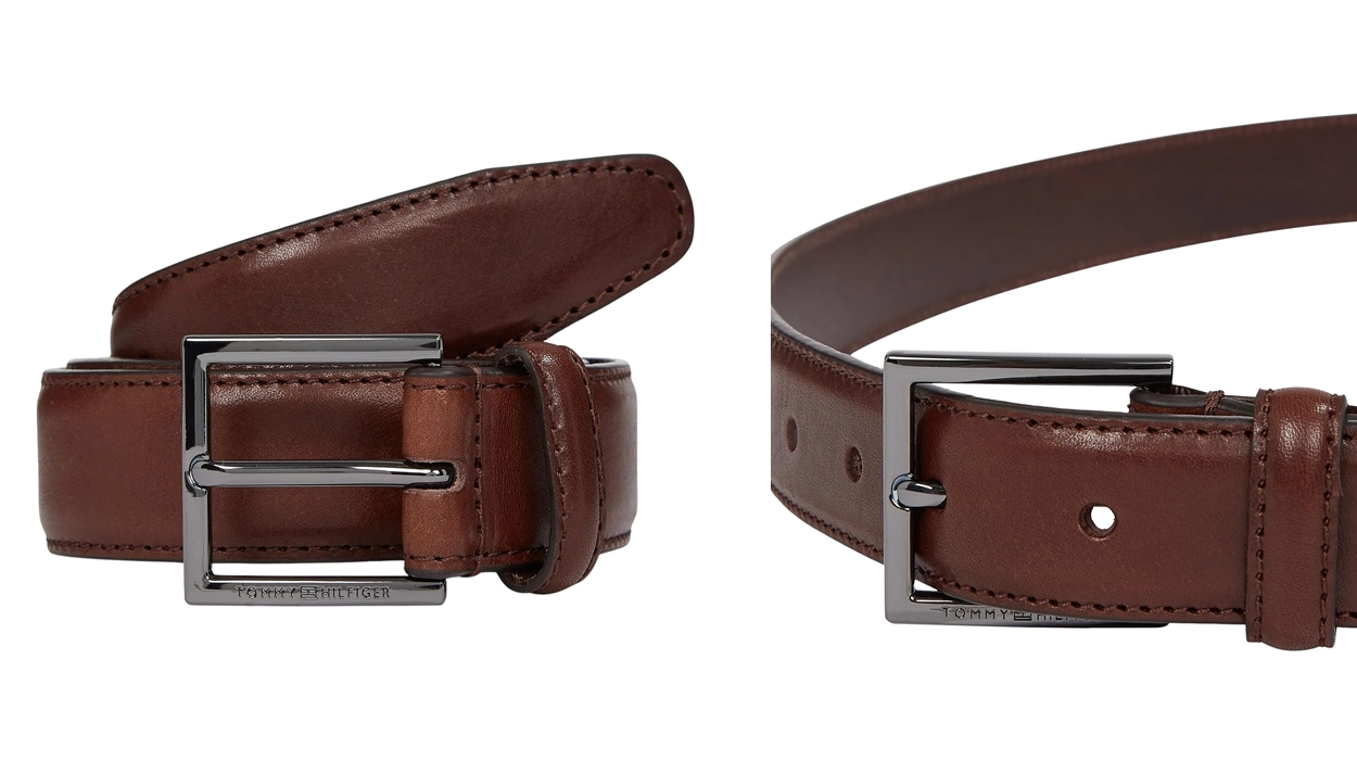 cinturon tommy Hilfiger Hudson Leather barato