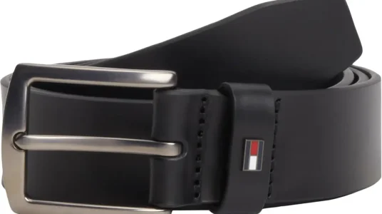 Cinturón de piel Tommy Hilfiger para hombre con hebilla distintiva y 100 cm de longitud