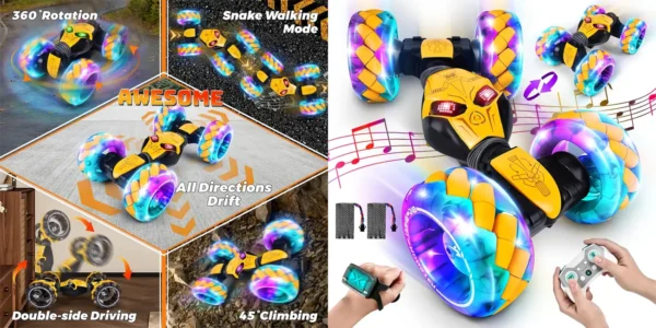 Coche teledirigido IEEILULU 1:12 con música y luces