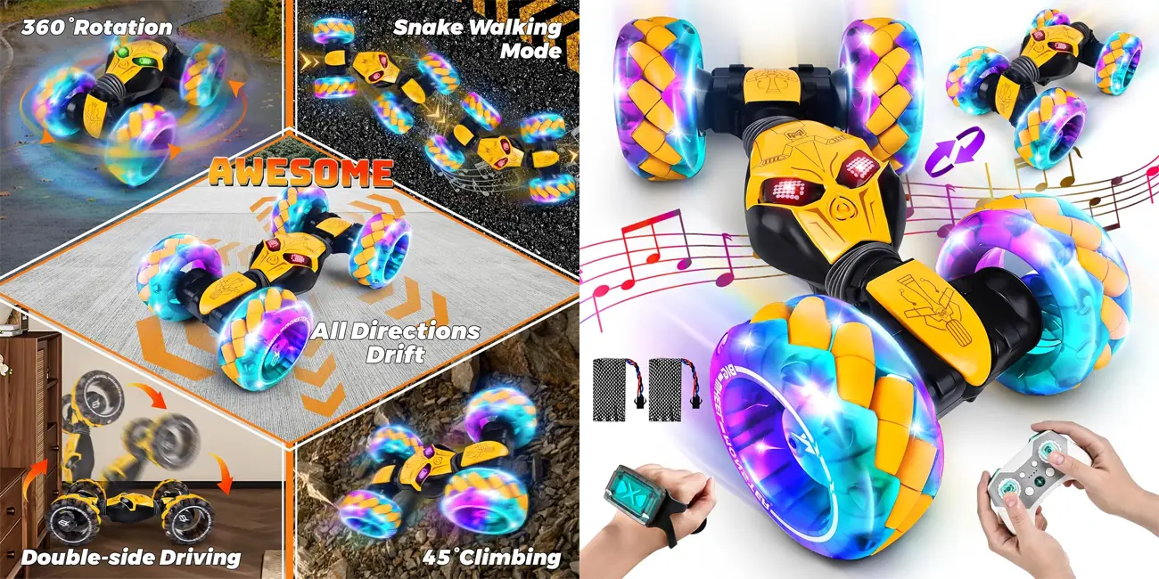 Coche teledirigido IEEILULU 1:12 con música y luces