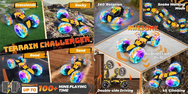 Coche teledirigido IEEILULU 1:12 con música y luces