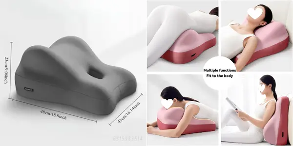 Almohada ergonómica para parejas