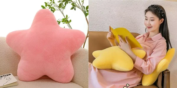 Almohada estrella de 30 x 30 cm