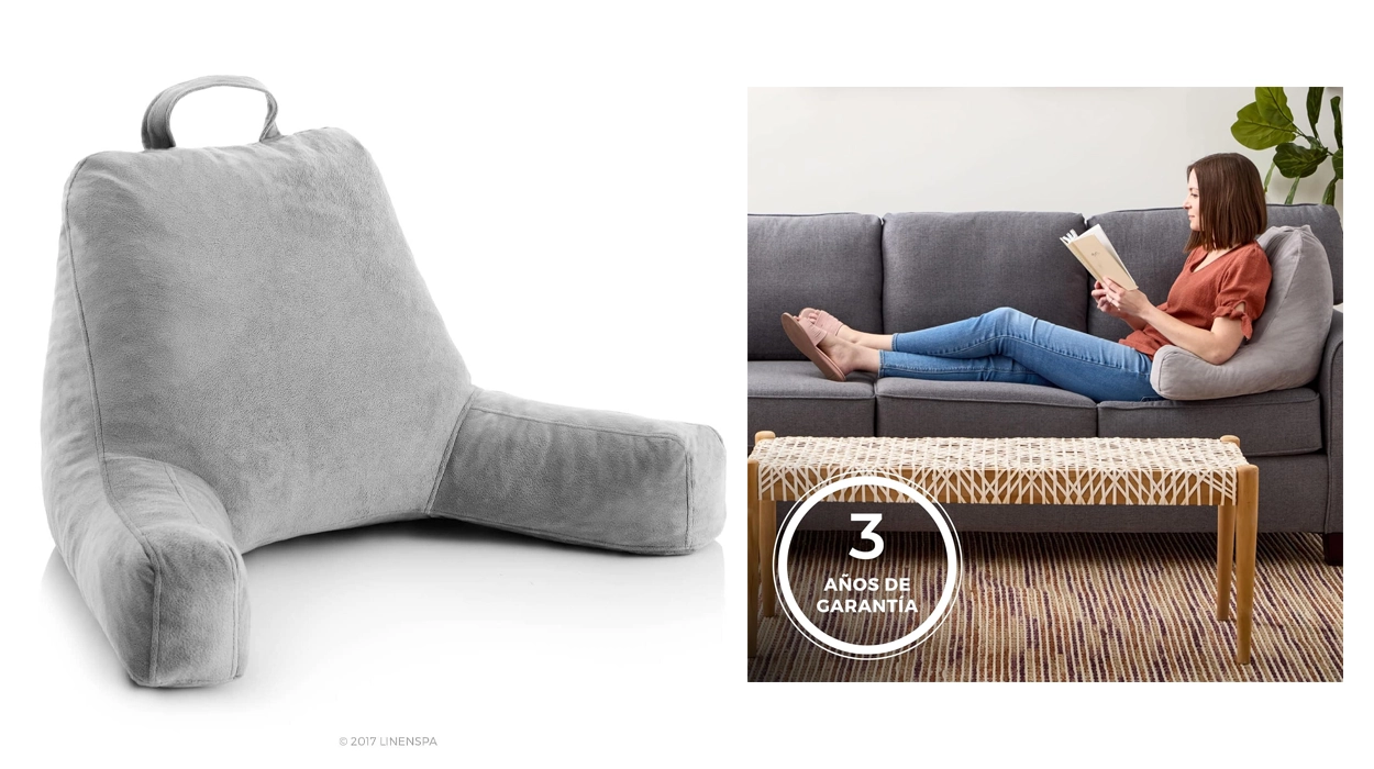 cojín viscoelástico Linenspa con respaldo