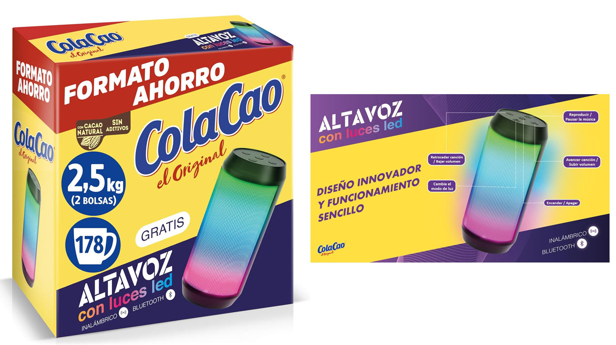 Colacao con altavoz Led barato