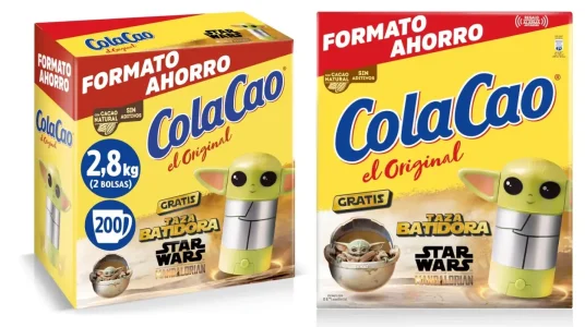 ColaCao Original sin aditivos en formato ahorro 2,8 kg con taza de Star Wars