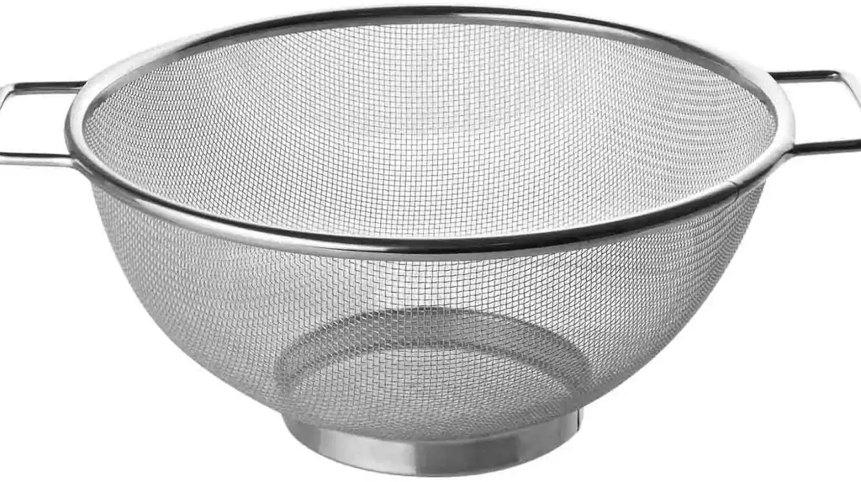 Colador Fackelmann de acero inoxidable de 20 cm para escurrir pasta y verduras