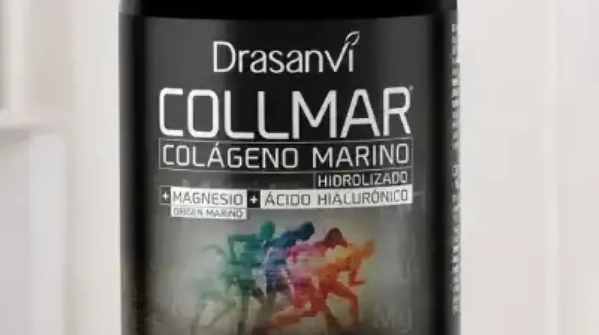 Colágeno marino hidrolizado Drasanvi Collmar con ácido hialurónico, magnesio y vitamina C para huesos, piel y cartílagos