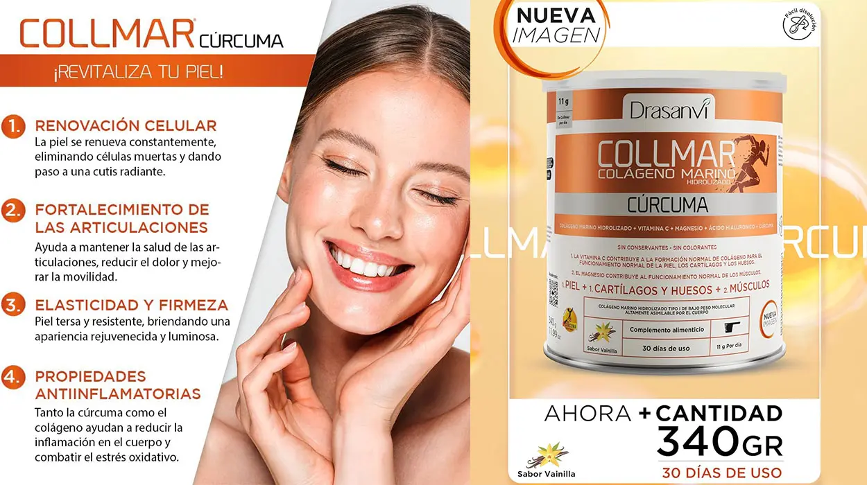 Colágeno Marino Hidrolizado + Cúrcuma con Magnesio Drasanvi Collmar barato