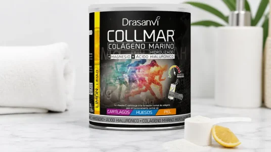 Colágeno Marino Drasanvi Collmar con magnesio y vitamina C para cartílagos, huesos y piel, 300 g sabor limón