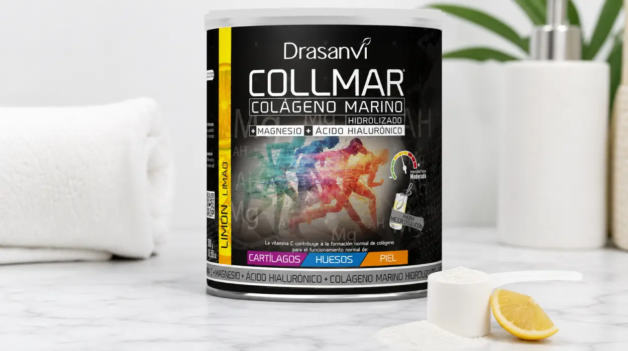 Colágeno Marino Drasanvi Collmar con magnesio y vitamina C para cartílagos, huesos y piel