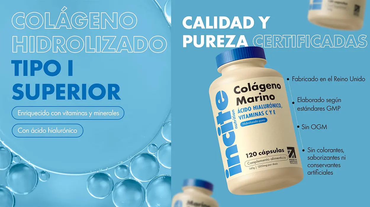 Colágeno Marino Incite con ácido hialurónico de 120 cápsulas barato