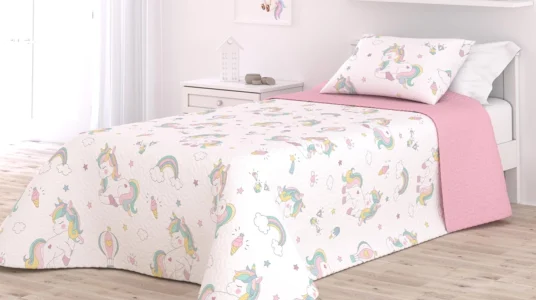 colcha infantil Victorio & Lucchino Unicornio con funda de cojín barata