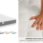 colchón de cuna viscoelástico Nalui de 120 x 60 cm