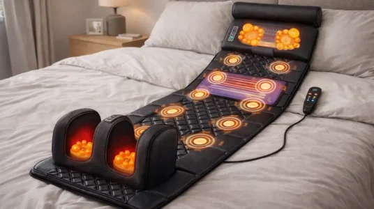 Colchón eléctrico de masaje de cuerpo completo con calefacción