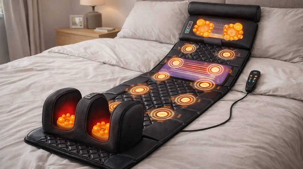 Colchón eléctrico de masaje de cuerpo completo con calefacción