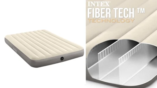 colchón hinchable Intex Fibertech Deluxe High de 150 x 203 cm