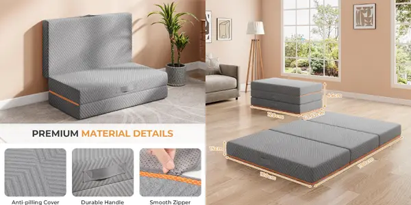 Colchón plegable multiusos Vesgantti